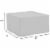 Outdoor Square Table & Ottoman Furniture Cover Perspective: bottom