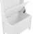 Crosley Furniture Plymouth 26 Coastal Wood Hall Tree White in White Perspective: bottom
