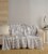 Textile Muslin Striped Cotton Full Coverlet Perspective: bottom