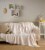 Textile Gocek Striped Cotton Full Coverlet Perspective: bottom