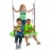 Swinging Monkey Giant 40 Inch Web Fabric Outdoor Family Play Saucer Swing, Green Perspective: bottom