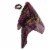 Purple Print Scrunchie & Scarf Set Perspective: bottom