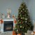 National Tree Company Dunhill Fir 6.5 Foot Christmas Tree with Multicolor Lights Perspective: bottom