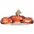 Old World Christmas King Crab Blown Glass Ornament Perspective: bottom