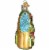 Old World Christmas Fishing Vest Glass Hook Bate Lake Ocean 44091 Perspective: bottom