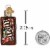Old World Christmas 2.25 Mini M&M's Bag Gumdrops Collection Candy Mars Perspective: bottom