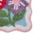 Multi Floral Scallop Tufted Bath Rug Perspective: bottom