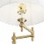 Pacific Coast Lighting Hemford 65  Swing Arm Metal Floor Lamp in Brass Perspective: bottom