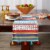 European Soaps Tasseled Table Runner - Picante Stripe Perspective: bottom