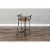 Sunny Designs Metroflex 24  Mid-Century Sturdy Metal Barstool in Rustic Oak Perspective: bottom