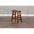 Sunny Designs 24  Saddle Seat Transitional Mahogany Wood Stool in Dark Chocolate Perspective: bottom