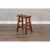 Sunny Designs 24  Saddle Seat Transitional Mahogany Wood Stool in Dark Chocolate Perspective: bottom
