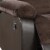 Polyurethane Rocker Recliner In Choco Suede Brown- Saltoro Sherpi Perspective: bottom