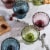WHOLE HOUSEWARES Green Glass Ice Cream Bowls - Vintage Pressed Pattern, Set of 4 Perspective: bottom
