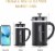 RAINBEAN Mini French Press 12 oz, Small French Press Coffee Maker 1000 ml Perspective: bottom