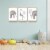 Framed Canvas Wall Paintings-Elephant & Giraffe Nursery Wall-Aesthetic Prints for Décor Perspective: bottom