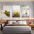 Framed Canvas Wall Paintings-Retro Yellow Mural Modern Home Interior-Prints for Décor Perspective: bottom