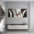 Framed Canvas Wall Paintings-White Dove And Girlish Abstract Pattern-Prints for Décor Perspective: bottom
