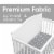 Baby Crib Sheets 3-Pack | Soft & Stretchy Jersey Cotton Fitted Crib Sheet | Woodland Animals Perspective: bottom