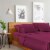 LuxClub Eggplant Queen 6 PC Rayon From Bamboo Solid Performance Sheet Set Perspective: bottom