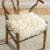 Linon Layla Wishbone Wood Chair in Brown Perspective: bottom