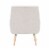 Linon Trelis Wood Upholstered Sherpa Accent Chair in Natural Perspective: bottom