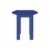 Linon Adirondack Wood Outdoor End Table in Blue Perspective: bottom