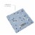 Linon Lane Two Pack Fabric Daisy Storage Bins in Blue Perspective: bottom