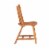 Linon Reedhaven Wood Commercial Grade Set of Two Side Chairs in Medium Oak Brown Perspective: bottom