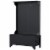 Linon Anna Wood Entryway Wide Hall Tree in Black Perspective: bottom