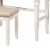 Wooden Vanity Set with Flip Top Mirror and 2 Drawers, White and Beige Perspective: bottom