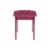 Adirondack Patio Coffee Table in Red - Linon Perspective: bottom