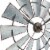 La Crosse Clock Company Windmill Analog Wall Clock - Silver Perspective: bottom