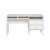 Prepac Milo Computer Desk with Side Storage and 2 Drawers in White Perspective: bottom