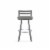 Amisco Derek 30.75  Polyester Swivel Bar Stool in Heather Light Gray/Glossy Gray Perspective: bottom
