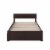 AFI Orlando Full Solid Wood Bed and Footboard with Full Trundle in Espresso Perspective: bottom