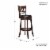 Lexicon Shapel Faux Leather Swivel Bar Stool in Dark Cherry Perspective: bottom