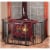 KidCo Custom Fit Auto Closing HearthGate Baby or Fireplace Gate Enclosure, Black Perspective: bottom