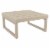 Siesta ISP137F-DVR-CNA Mykonos Ottoman with Sunbrella Natural Cushion - Taupe Square Perspective: bottom