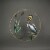 Hand-Painted Metal Pelican Open Work Wall Hanging 24 Inch Diameter Coastal Decor Perspective: bottom