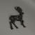 Rustic Brown Cast Iron Open Work Deer Wall Hanging 11.5 Inches High Buck Stag Perspective: bottom