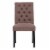 Costaelm Jameson Fabric Tufted Dining Side Chair in Brown Perspective: bottom