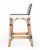 Butler Serienna Blue and White Rattan Low Back Counter Stool Perspective: bottom
