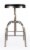 Butler Clyde Black Leather Adjustable Bar Stool Perspective: bottom