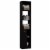 TUHOME Black Modern Engineered Wood Malaga 63  One-Door Linen Cabinet Perspective: bottom