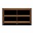 HomeRoots 30  2-shelf Low Horizontal Modern Wood Bookcase in Walnut Perspective: bottom