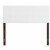 Glory Furniture Super Nova Faux Leather Upholstered Queen Headboard in White Perspective: bottom