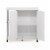 Furinno Helena 3-Tier Utility Kitchen Island and Storage Cart s Steel Tubes, White Oak/Chrome Perspective: bottom