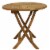 Patio Dining Table Outdoor 31 Teak Wooden Round Folding Furniture Porch Lawn Perspective: bottom