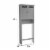 Elegant Home Fashions Wooden Over Toilet Cabinet Adjustable Shelves EHF-6803G Perspective: bottom